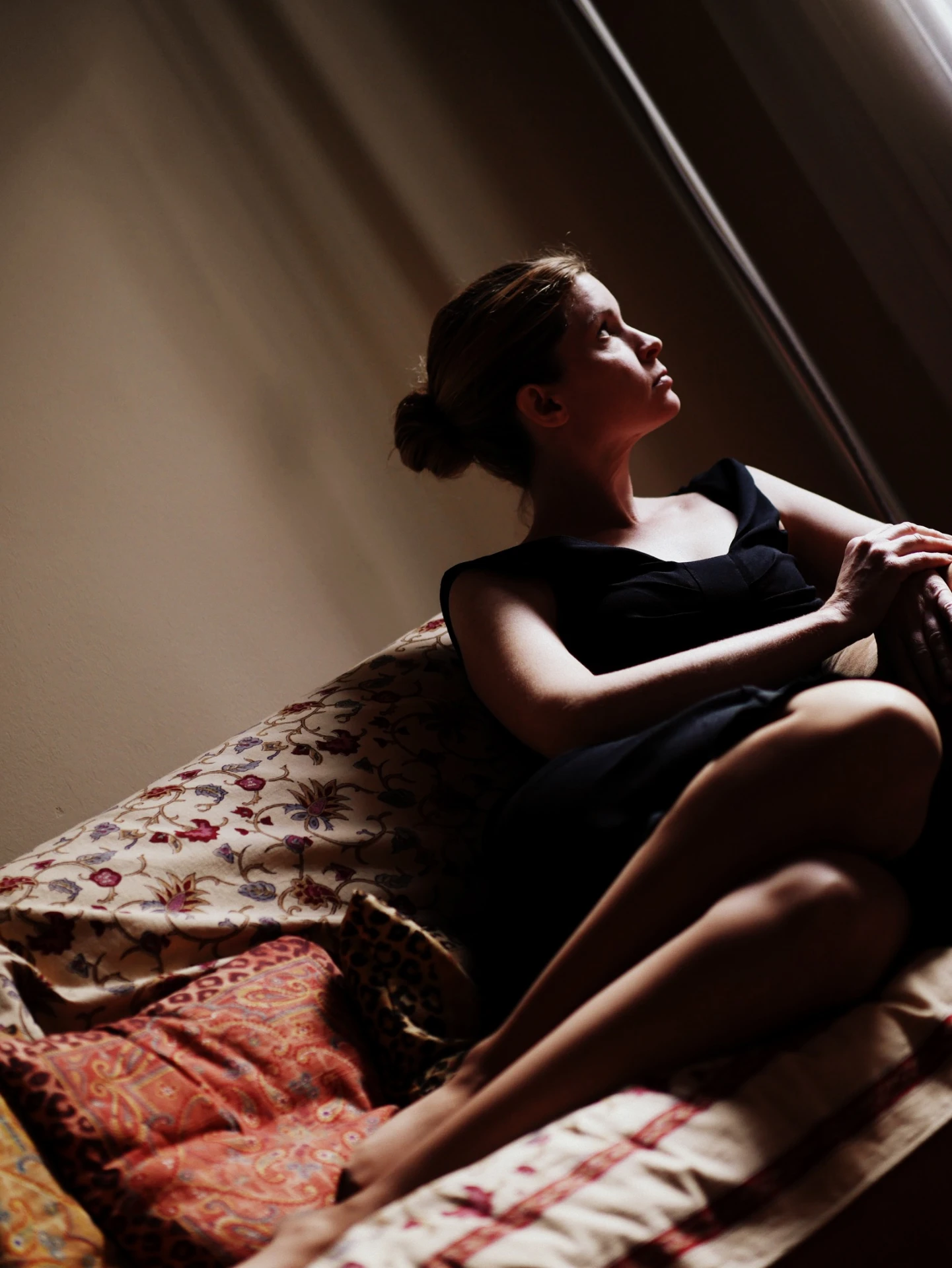 Christine Southworth seated by a window in Venice