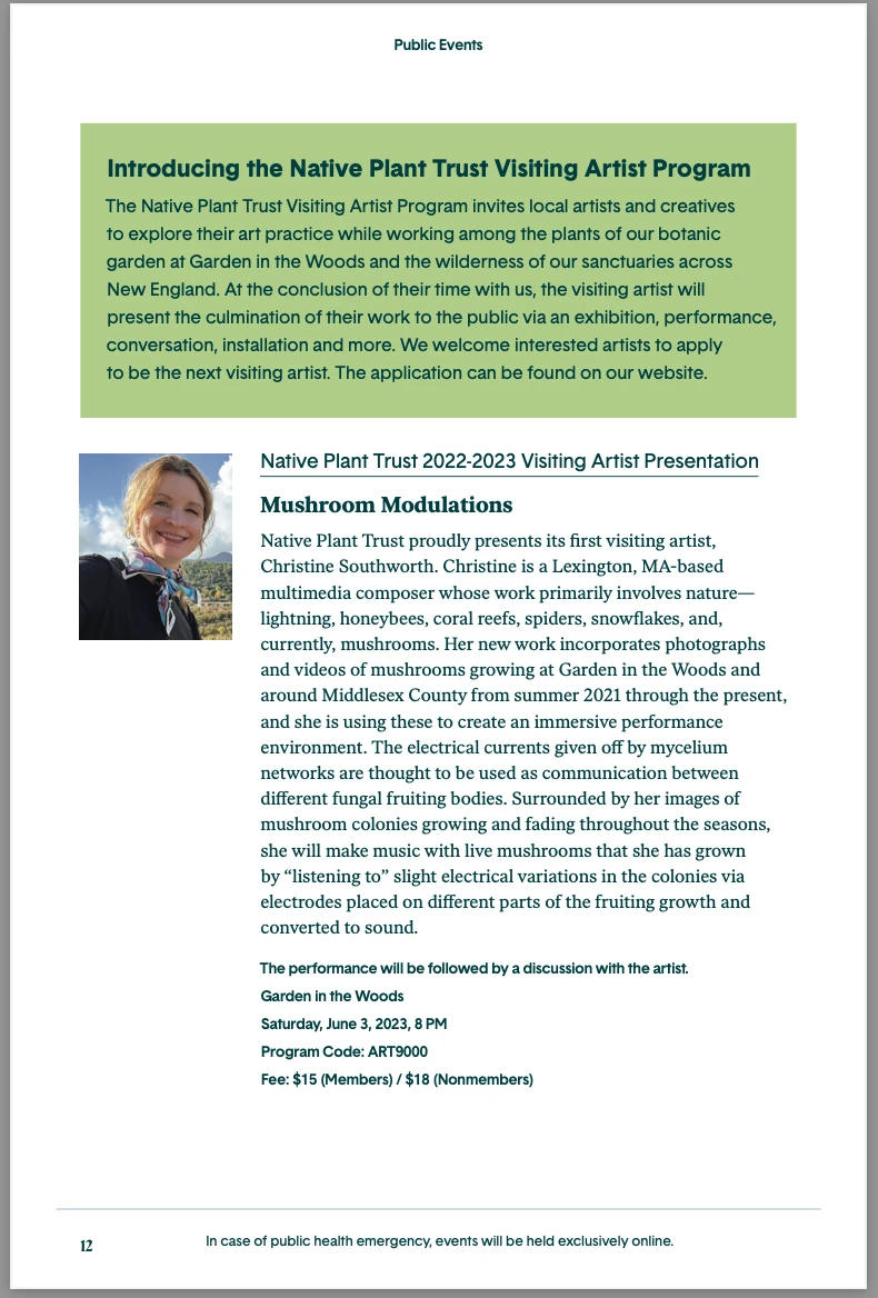 Mushroom Modulations — premiere announcement